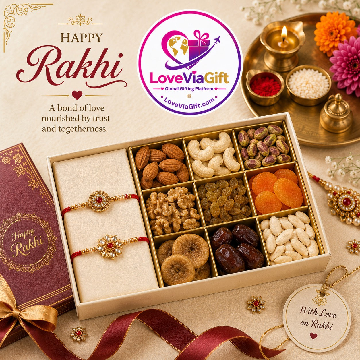 Rakhi With Nuts