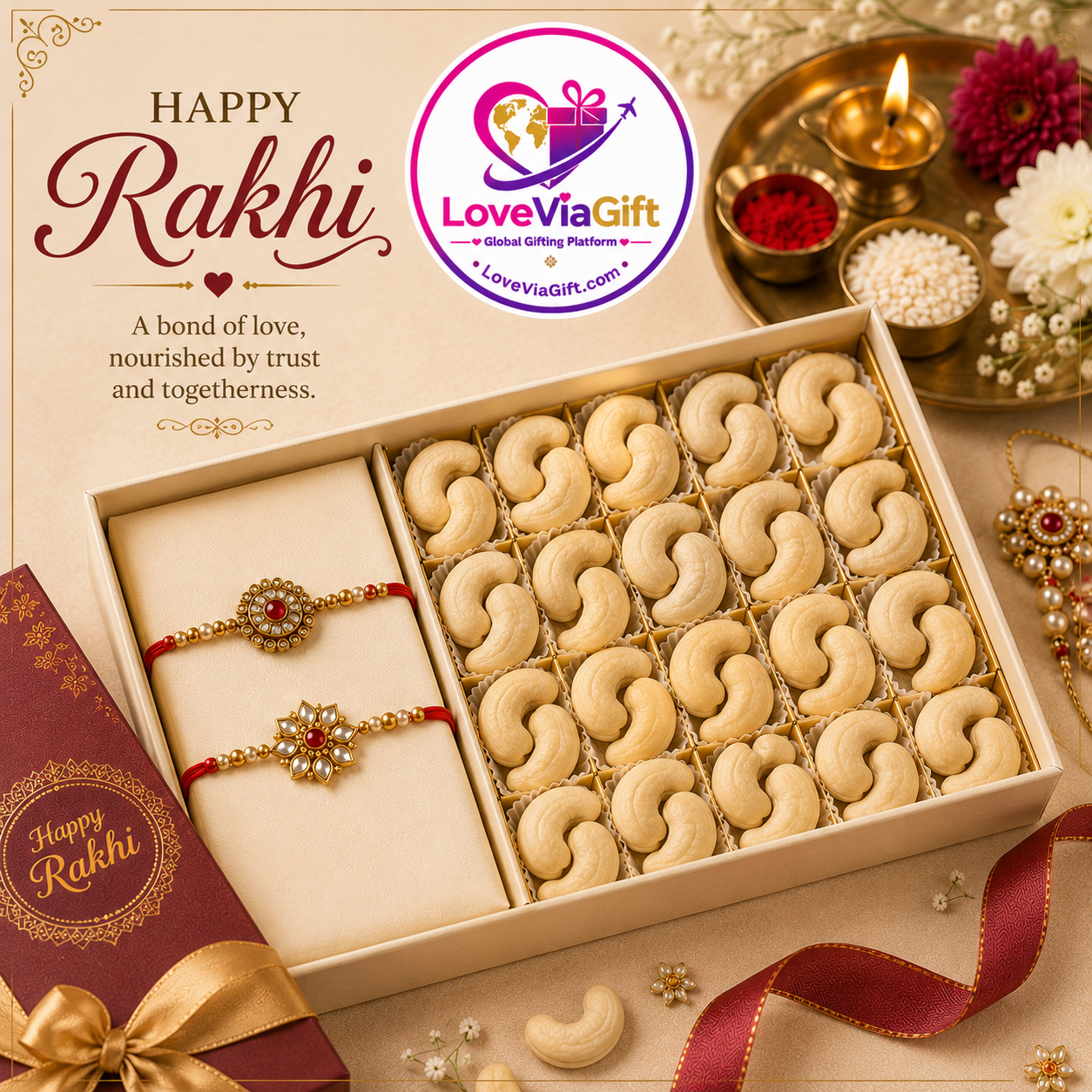 Rakhi With Cashews
