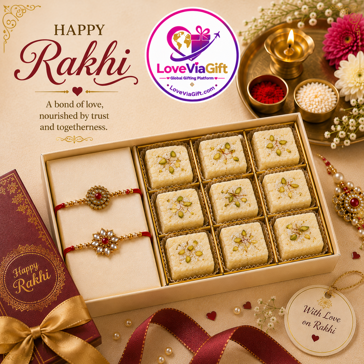 Rakhi With Kalakhand