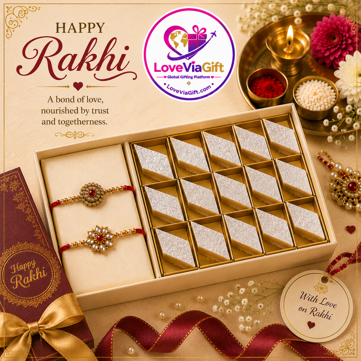 Rakhi With KajuKatli