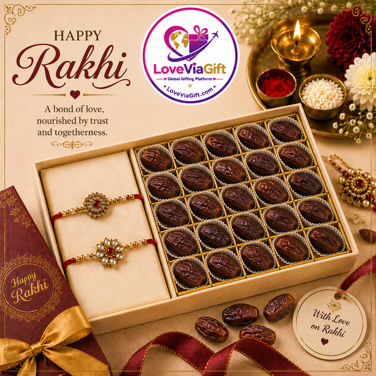 Rakhi with Dates