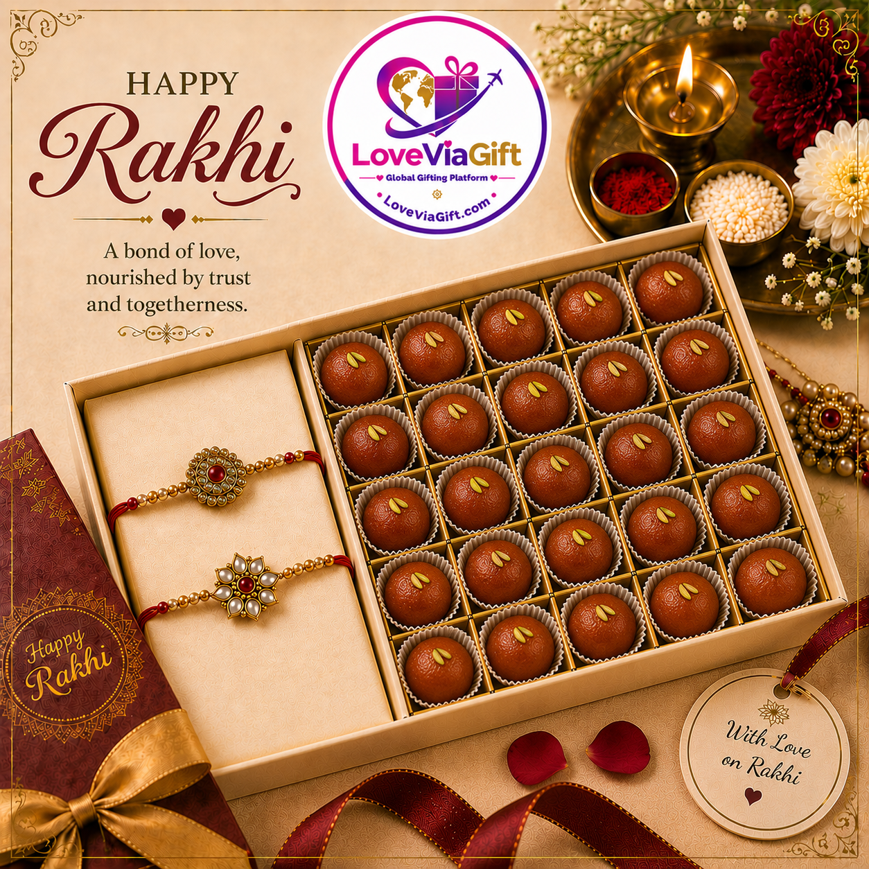Rakhi with Gulabjamun